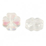 Abalorio de cristal 10mm Trébol - Cristal ab